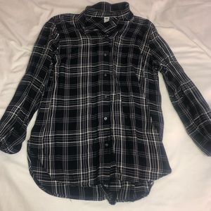 Black and white flannel